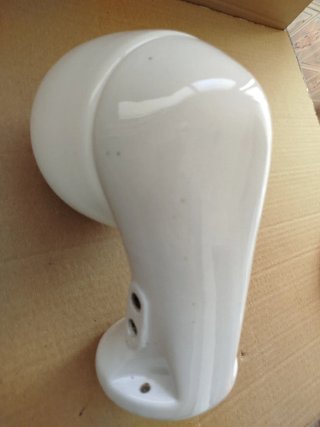 Aplique porcelana blanco años 50
