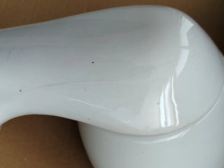 Aplique porcelana blanco años 50