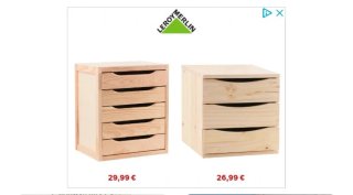 Cajonera de madera
