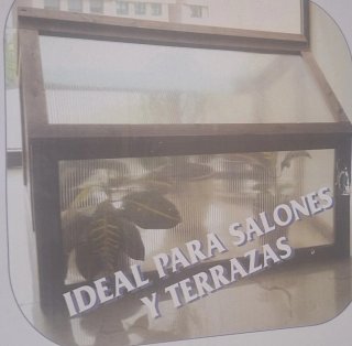 Invernadero ROLAN Madera y Policarbonato 90x83x59c