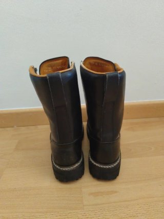 Botas militares negras punta de acero