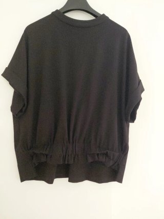 Camiseta negra mujer con cremallera