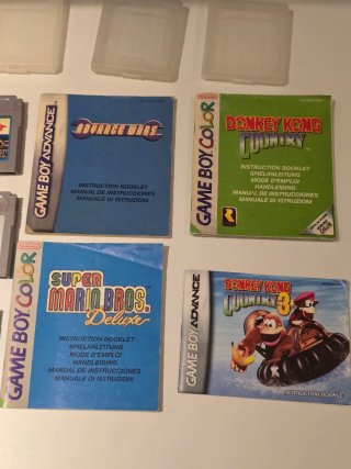Lote Juegos Game Boy Color y Advance + manuali