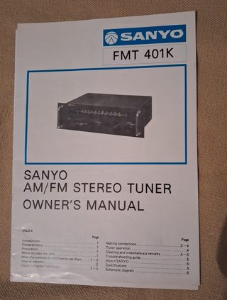 Amplificatore Sanyo DCA 401 Vintage + radio FM401