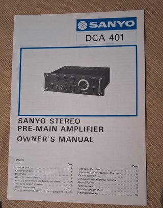 Amplificatore Sanyo DCA 401 Vintage + radio FM401