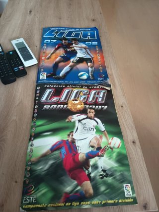 Álbumes de cromos Liga 2007-2008 y 2006-2007