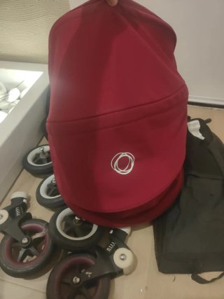 Lote Bugaboo bee 6 ruedas, capota, fundilla