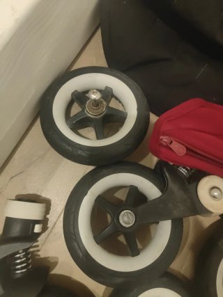 Lote Bugaboo bee 6 ruedas, capota, fundilla