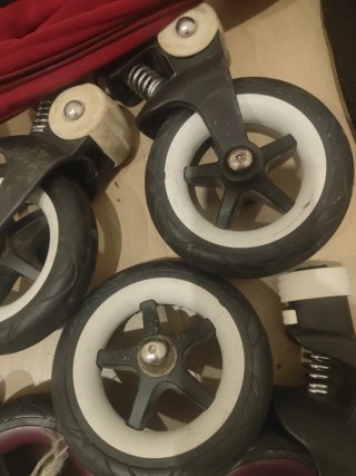 Lote Bugaboo bee 6 ruedas, capota, fundilla