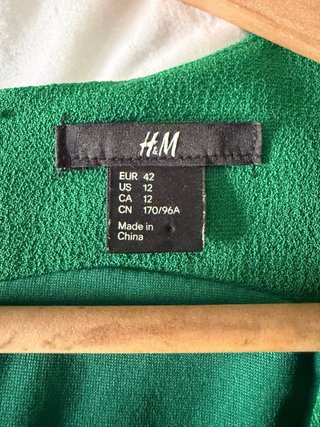 Vestido verde H&M talla M