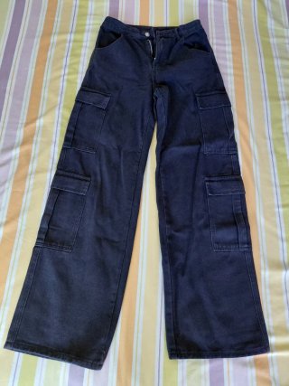 Pantalón cargo negro Shein