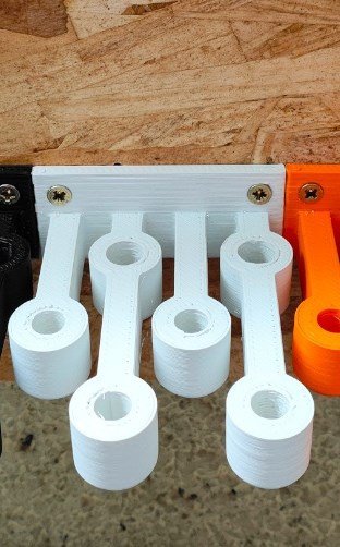 2 Soportes para pared para 15 destornilladores