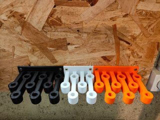 2 Soportes para pared para 15 destornilladores