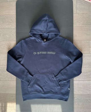 Felpa G-Star RAW con cappuccio blu