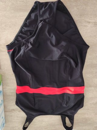 Bañador premamá talla 40 negro y rojo