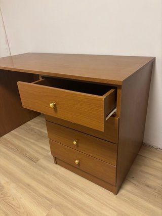 Escritorio de madera despacho 130x60cm con cajones