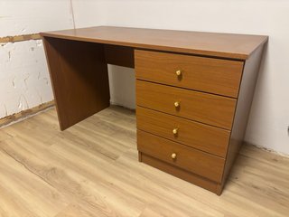 Escritorio de madera despacho 130x60cm con cajones