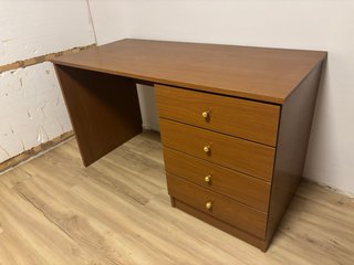 Escritorio de madera despacho 130x60cm con cajones