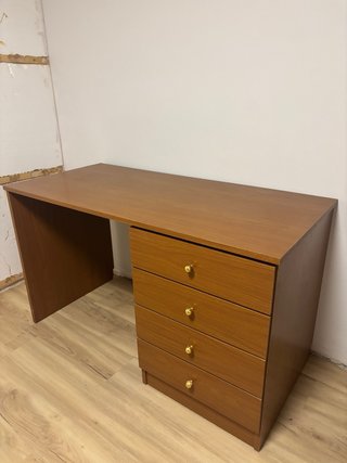 Escritorio de madera despacho 130x60cm con cajones