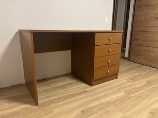 Escritorio de madera despacho 130x60cm con cajones