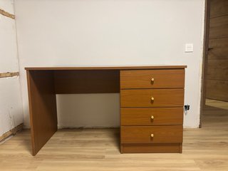 Escritorio de madera despacho 130x60cm con cajones