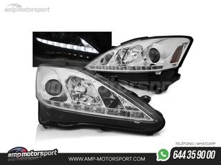 FAROS DELANTEROS LUZ DIURNA LED REAL DRL PARA LEXUS IS