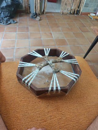 Tambor chamánico hexagonal