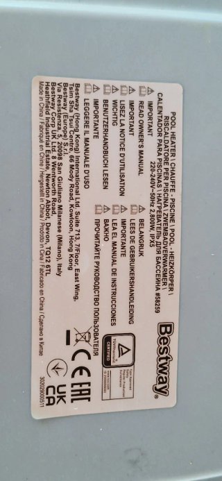 Calentador para Piscina 2800W