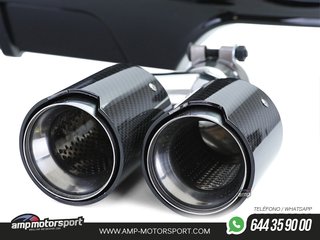 DIFUSOR TRASERO BRILLO BMW SERIE 5 F10/F11 + COLAS DOBLES CARBONO