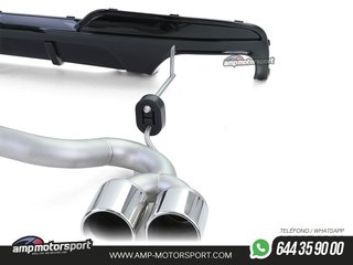 DIFUSOR TRASERO BRILLO BMW SERIE 5 F10/F11 + CONVERSIÓN A DOS SALIDAS