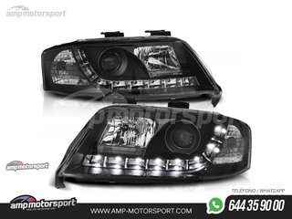 FAROS DELANTEROS LUZ DIURNA LED REAL DRL PARA AUDI A6 4B
