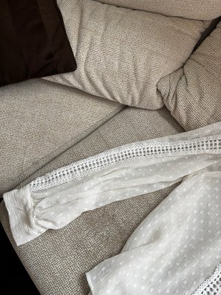 Blusa Zara Blanca Romántica