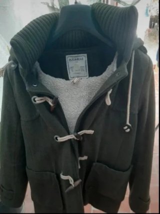 Pull&Bear Chaqueta Verde Oliva Talla S
