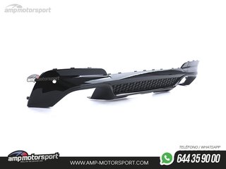 DIFUSOR TRASERO BMW X3 G01 LOOK PERFORMANCE NEGRO BRILLO CON COLAS