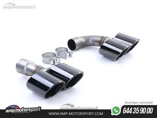 DIFUSOR TRASERO BMW X3 G01 LOOK PERFORMANCE NEGRO BRILLO CON COLAS