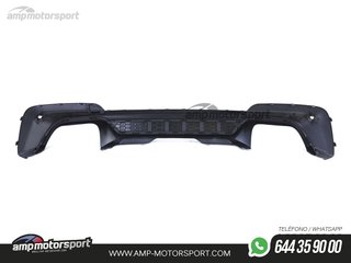DIFUSOR TRASERO BMW X3 G01 LOOK PERFORMANCE NEGRO BRILLO CON COLAS