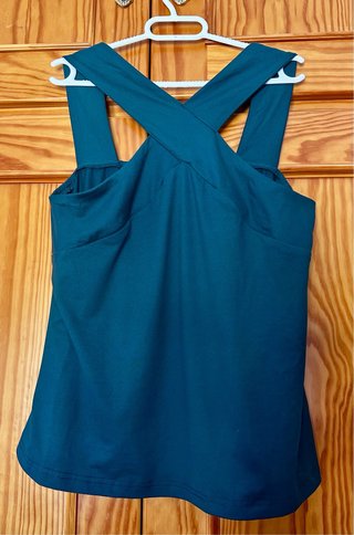 Blusa cruzada cuello halter