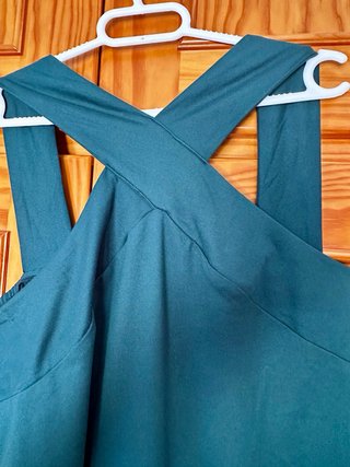 Blusa cruzada cuello halter