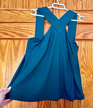 Blusa cruzada cuello halter