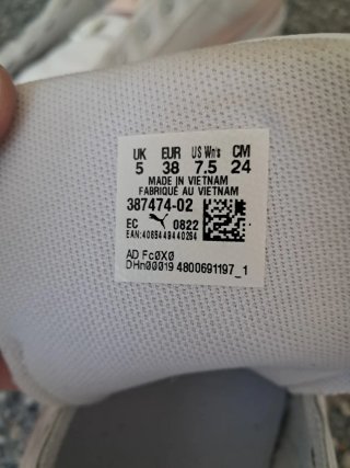 Zapatos Puma Mujer Blanco y Rosa