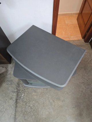 Mueble TV giratorio gris