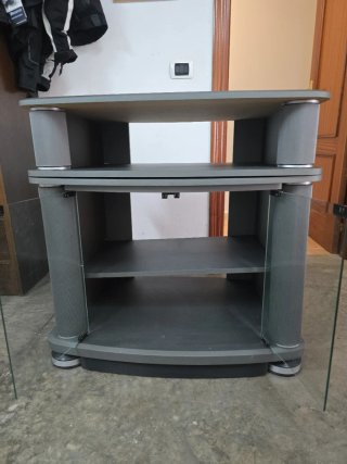 Mueble TV giratorio gris