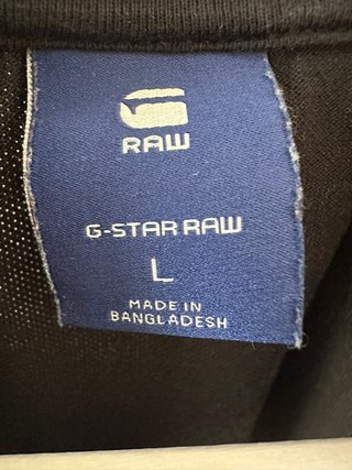Polo G-Star RAW Nero Taglia L Slim Fit