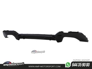 DIFUSOR TRASERO PARA BMW SERIE 3 G20 G21 + COLAS DOBLES CROMADAS