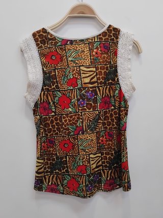 Camiseta sin mangas Almatrichi estampada