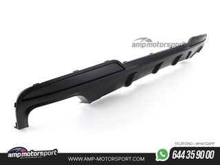 DIFUSOR TRASERO MATE BMW SERIE 5 F10/F11 + COLAS DOBLES NEGRAS