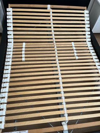 Cama Matrimonio Látex y Somier Madera