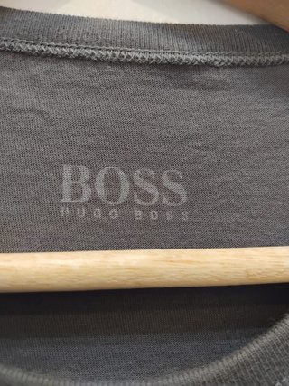 Camiseta BOSS Gris Manga Corta Talla S
