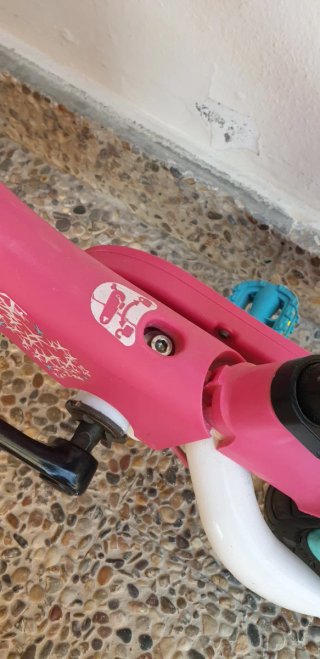 Bicicleta infantil 2 en 1 rosa
