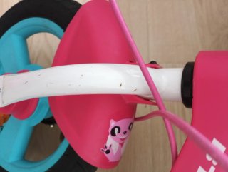 Bicicleta infantil 2 en 1 rosa